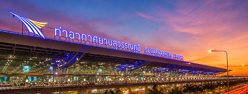 Sunset Over The Airport